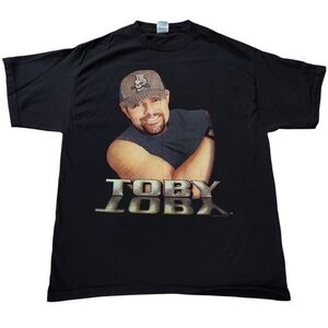 Y2K Toby Keith How Do You Like Me Now Black 2000s Concert T-Shirt Size L